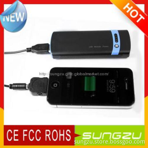Rohs CE solar phone charger with high efficiency and torch